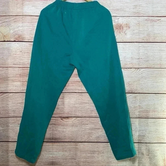 Vtg 90s USA Olympics Mens Medium Faded Spell Out Cuffed Sweatpants Joggers Green - Picture 5 of 6